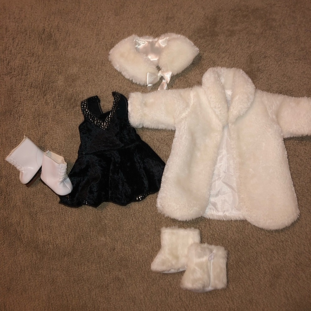 American Girl figure skater outfit and winter coat